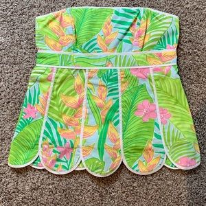 Lilly Pulitzer scalloped tube top
